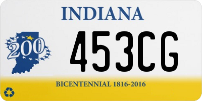 IN license plate 453CG