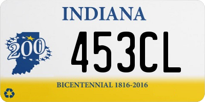 IN license plate 453CL