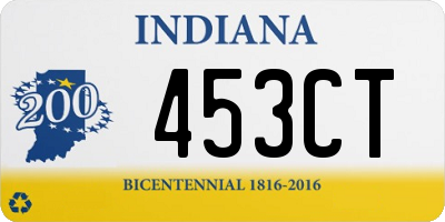 IN license plate 453CT