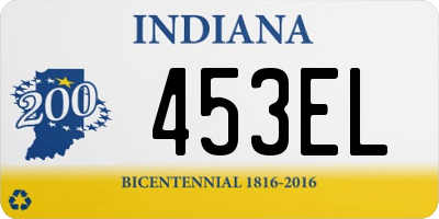 IN license plate 453EL