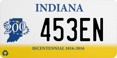 IN license plate 453EN