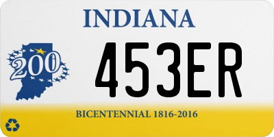 IN license plate 453ER