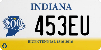 IN license plate 453EU