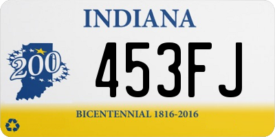 IN license plate 453FJ