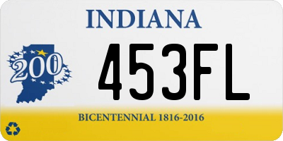 IN license plate 453FL