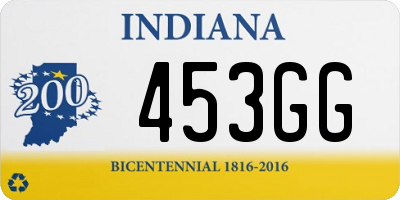 IN license plate 453GG