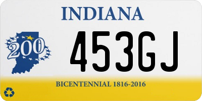 IN license plate 453GJ