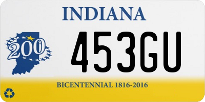 IN license plate 453GU