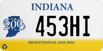 IN license plate 453HI