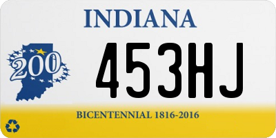 IN license plate 453HJ