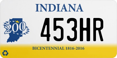 IN license plate 453HR