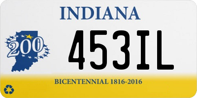 IN license plate 453IL