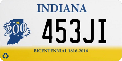 IN license plate 453JI