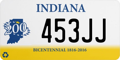 IN license plate 453JJ