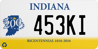 IN license plate 453KI