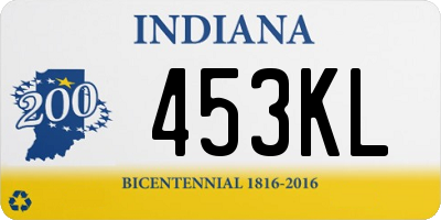 IN license plate 453KL