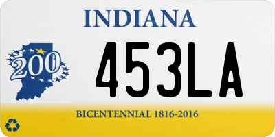 IN license plate 453LA