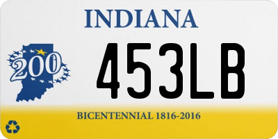 IN license plate 453LB