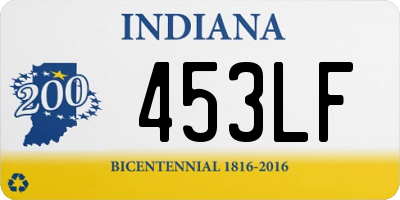 IN license plate 453LF