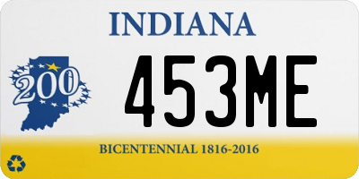 IN license plate 453ME