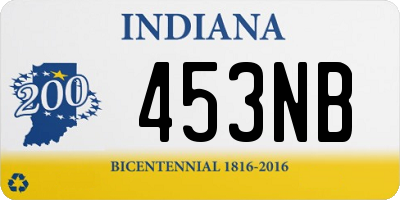 IN license plate 453NB