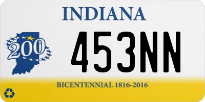 IN license plate 453NN