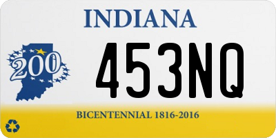 IN license plate 453NQ