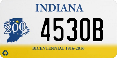 IN license plate 453OB