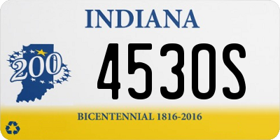 IN license plate 453OS