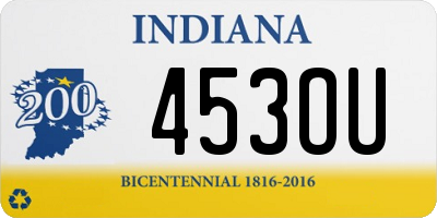 IN license plate 453OU