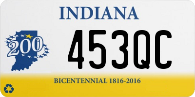 IN license plate 453QC