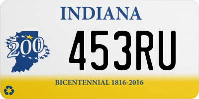 IN license plate 453RU