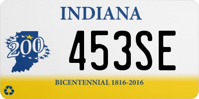 IN license plate 453SE