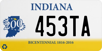 IN license plate 453TA