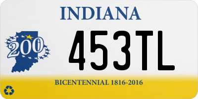 IN license plate 453TL