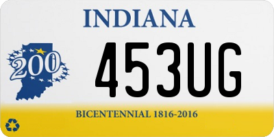 IN license plate 453UG