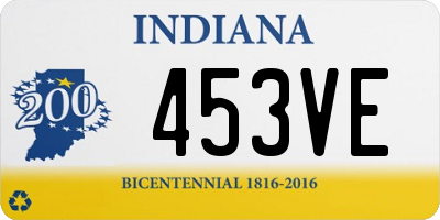 IN license plate 453VE