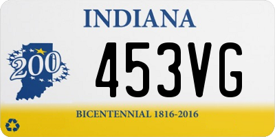 IN license plate 453VG