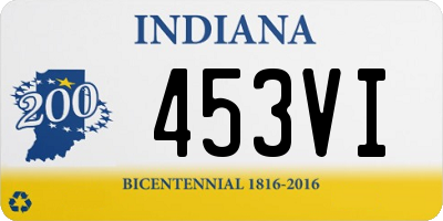 IN license plate 453VI