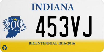 IN license plate 453VJ