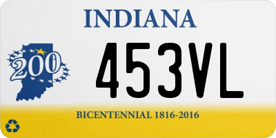 IN license plate 453VL