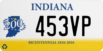 IN license plate 453VP