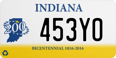 IN license plate 453YO