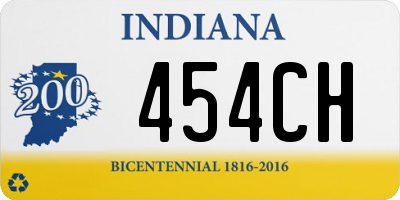 IN license plate 454CH