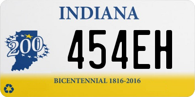 IN license plate 454EH