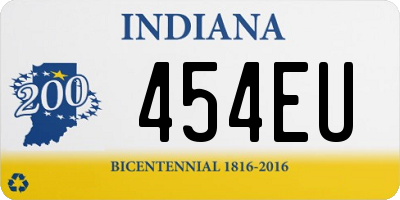 IN license plate 454EU