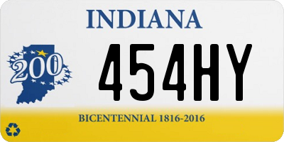 IN license plate 454HY