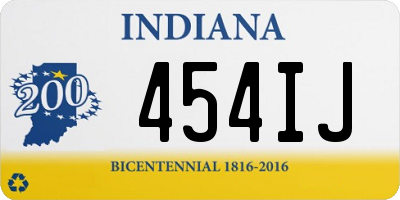 IN license plate 454IJ