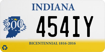 IN license plate 454IY
