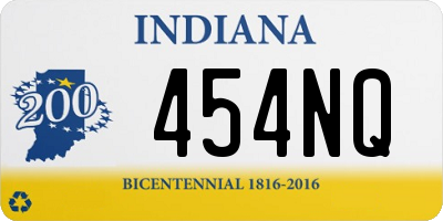 IN license plate 454NQ